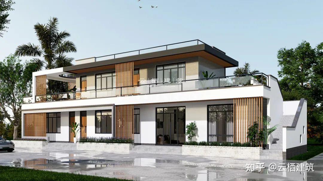 广西北海丨255m大面宽与小进深结合的现代别墅简约而不简单