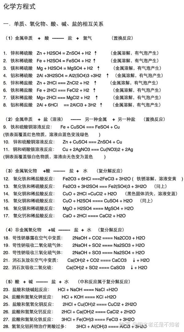 初中化学“化合价口诀+方程式”_化学式与化合价_中考网