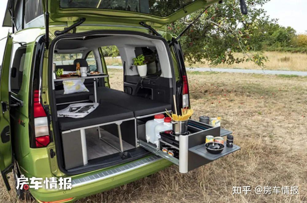 新款大众开迪露营车亮相,能定制适合小两口玩,2.