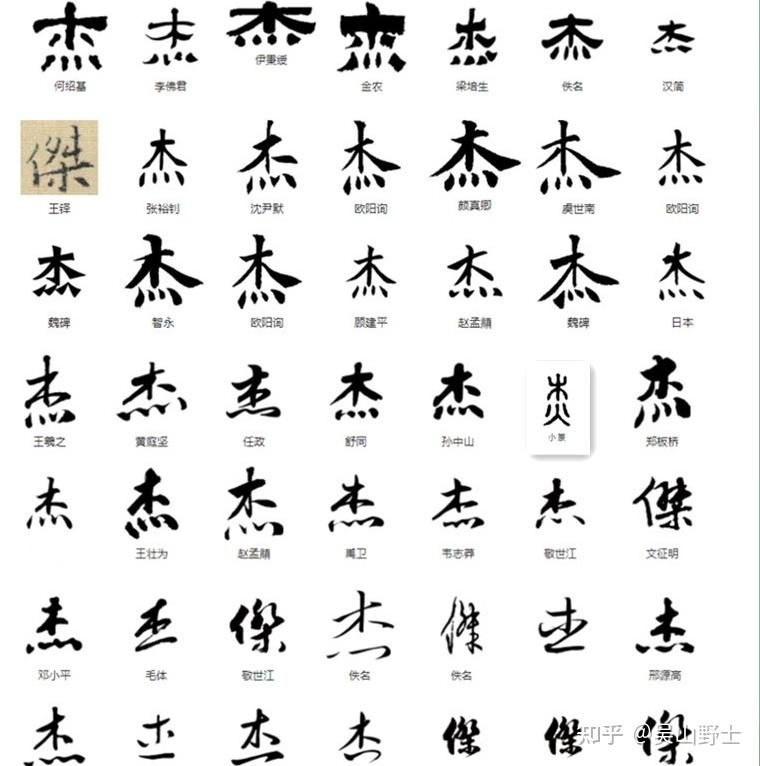 杰字的甲骨文怎么写图片