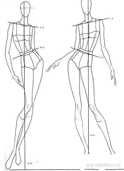 人體比例也就是專業裡常說的人架子,很多新手在剛開始學就急著畫服裝