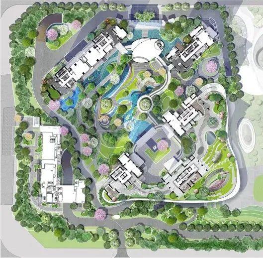 我真是栓q!(全新居住区彩平psd及参考图合集)