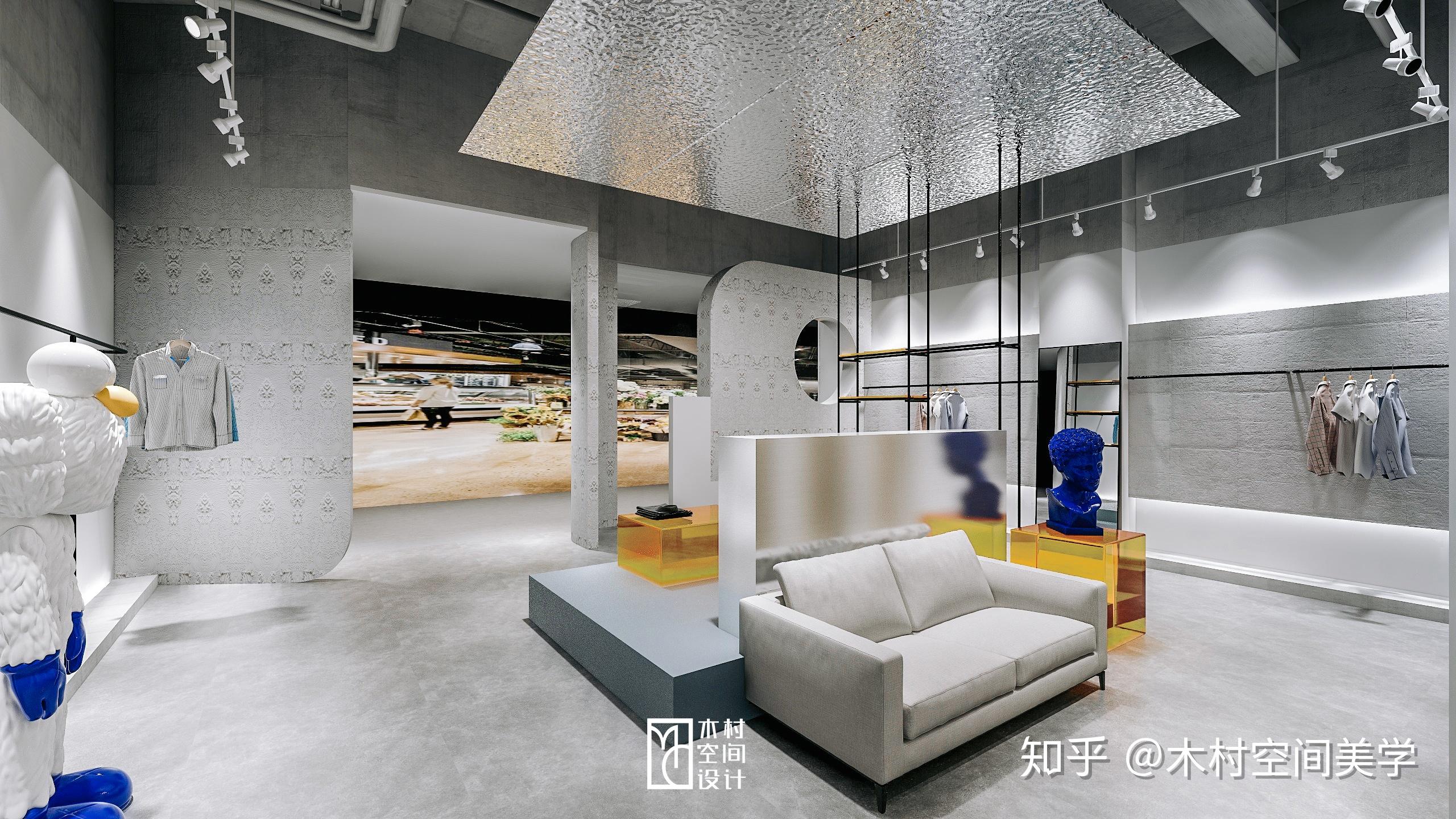 【木村空间作品】现代极简风潮牌男神男装店