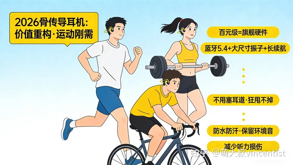 2026节后减脂刚需!骨传导耳机深度指南,解析南卡、韶音、小米、墨觉等专业运动耳机,跑步/撸铁/骑行,肥肉甩掉耳机不掉!