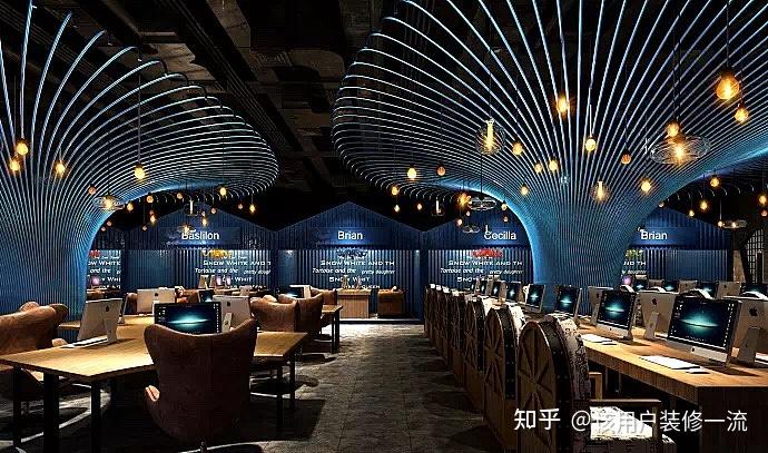 杭州网吧网咖装修提供一个沉浸式上网空间