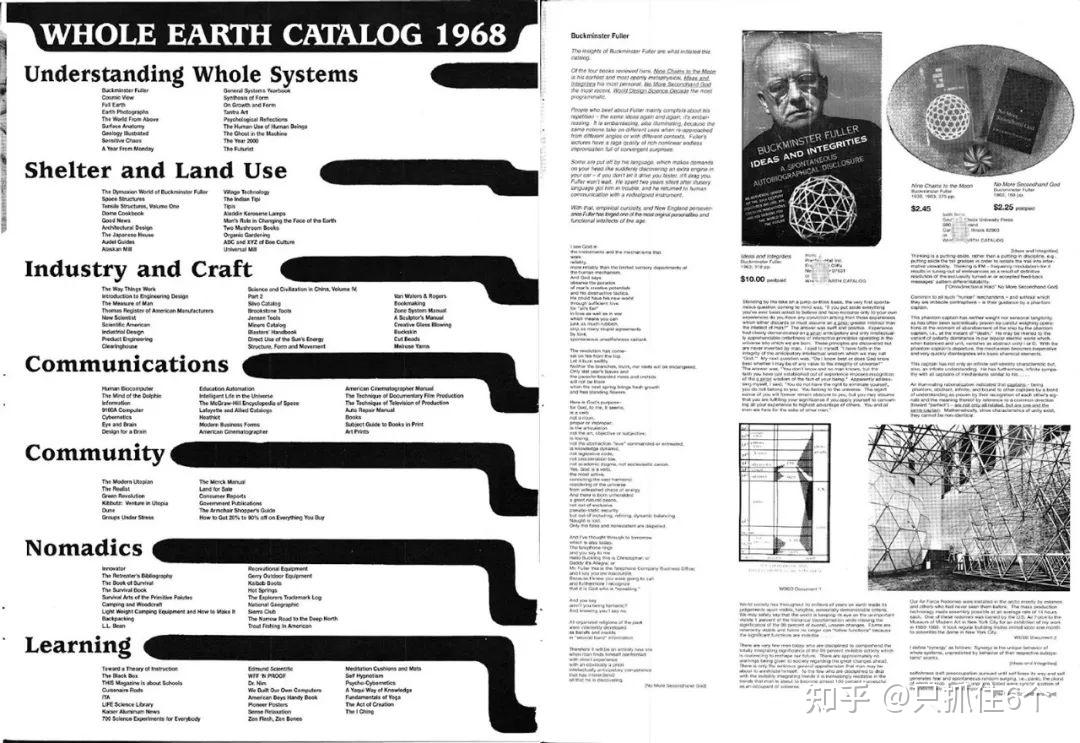 纸质Google——《全球概览》(Whole Earth Catalog) 知乎