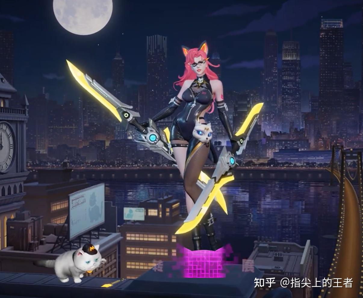 阿轲暗夜猫娘皮肤优化完毕大招三种形态黑猫炸毛效果意外的好