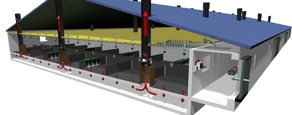 浅谈猪舍弥散式通风