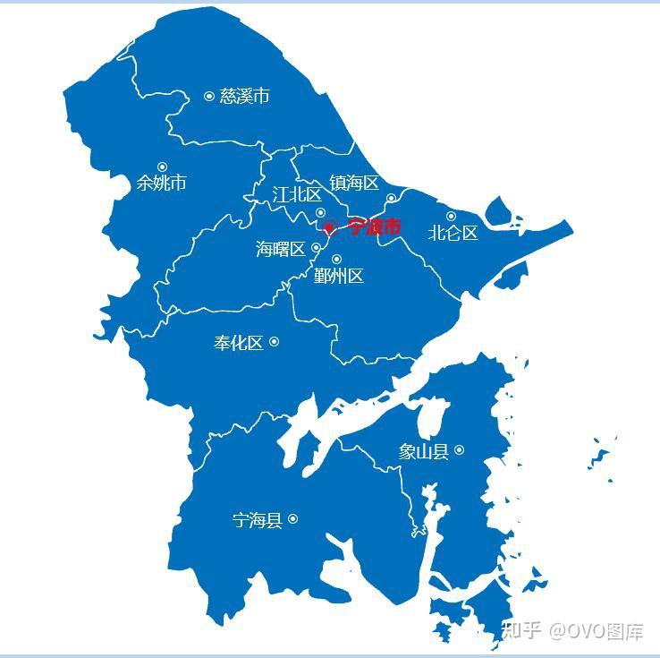 浙江省地图及地级市地图ppt可编辑模板