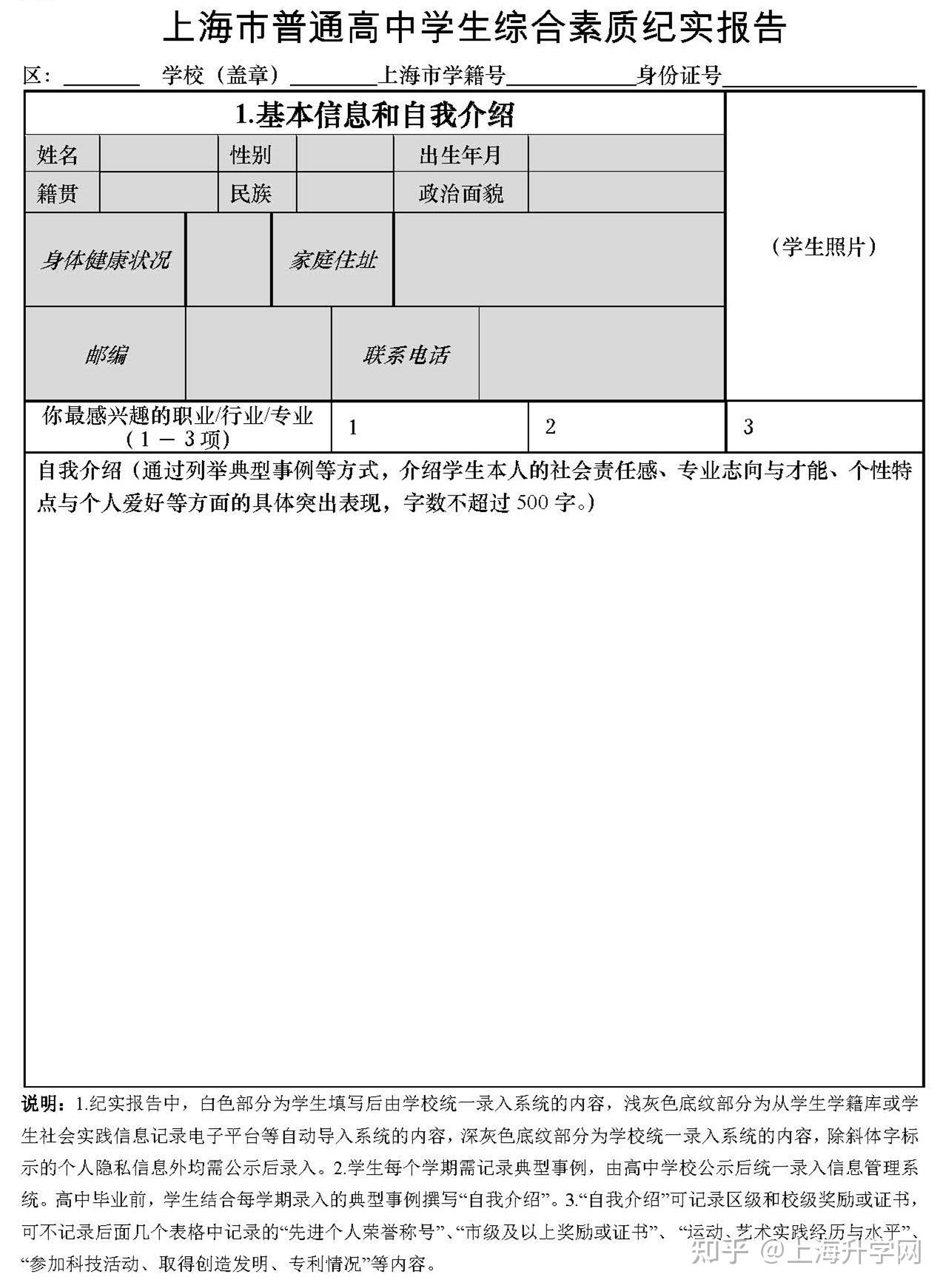 提了那麼多年的高中生綜合素質評價信息到底包含哪些內容如何填寫