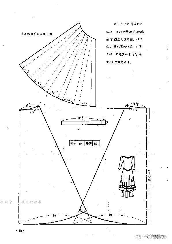 礼服制版服装时尚礼服裁剪图纸