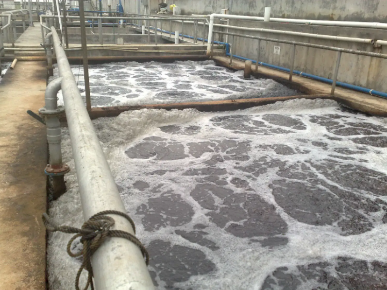 污水处理厂缺氧池白色泡沫多水处理消泡剂除泡快