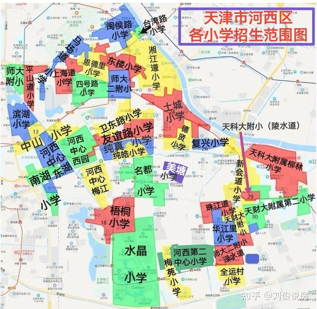 一,河西区学区划片情况