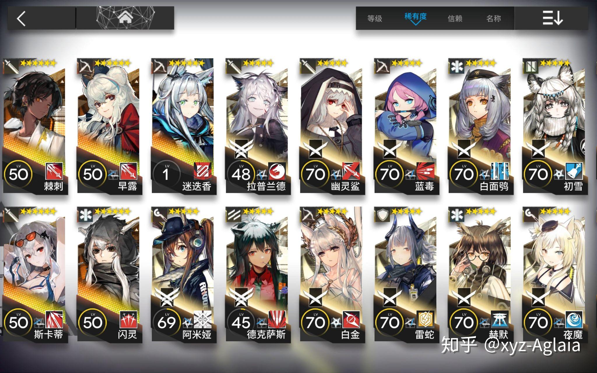 入明日方舟半年多了每个月小月卡抽卡很非目前已有角色该怎么用练哪些