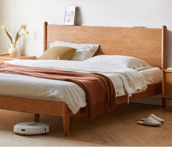 附上3款源氏木语实木床参数对比测评