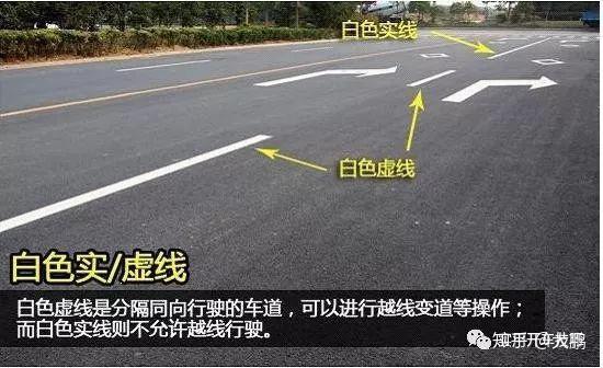 白色虚线和实线