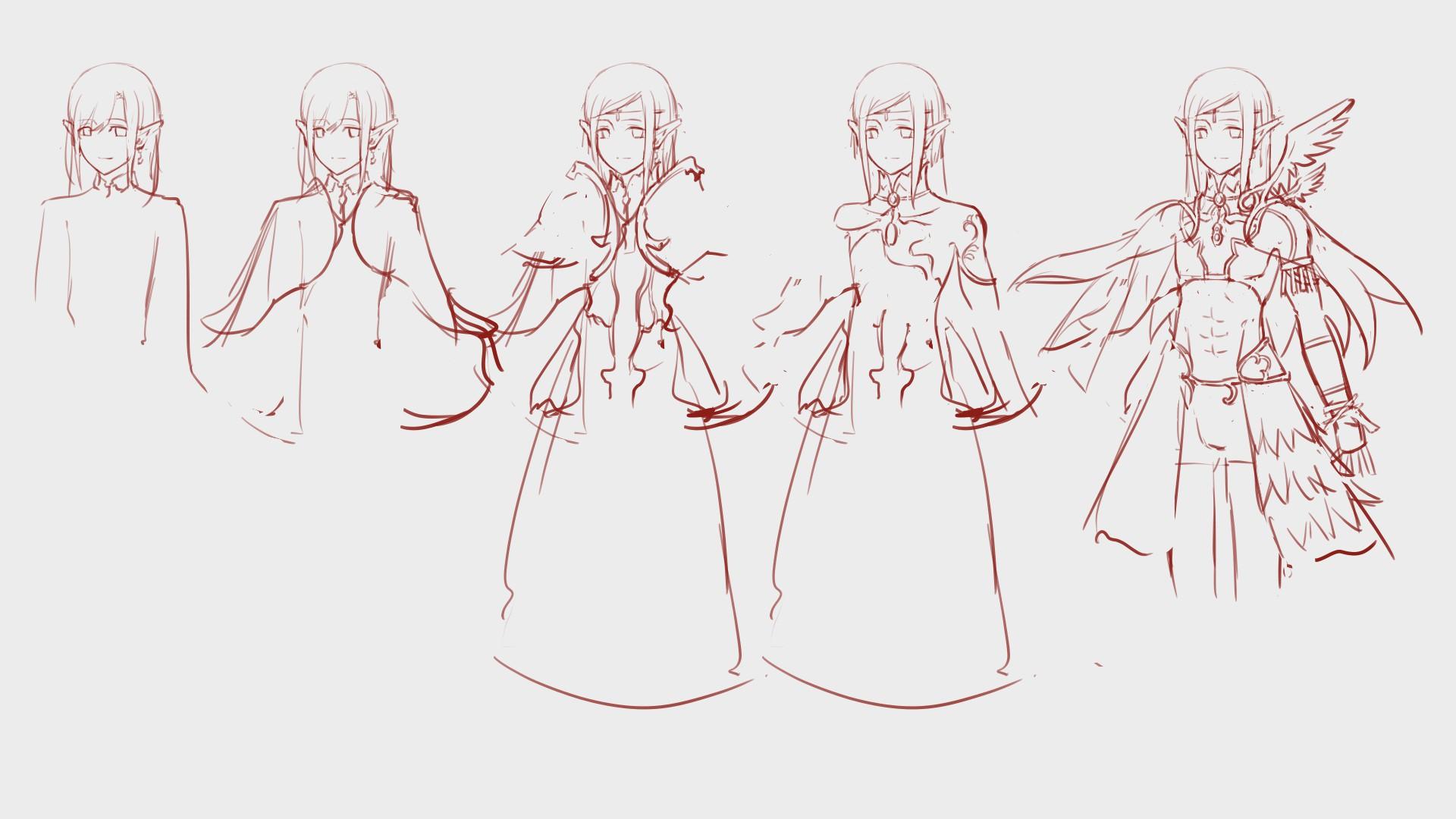 精灵王子画法教学!设计到完稿全过程演示!