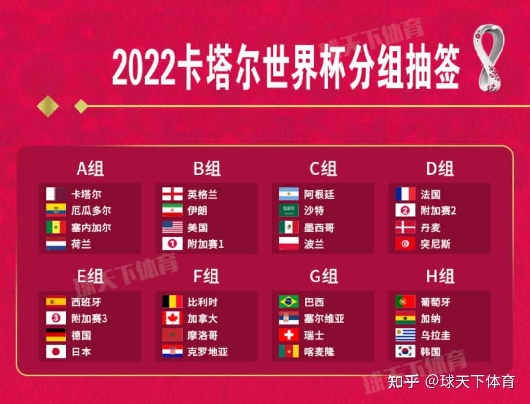 2022卡特尔世界杯分组抽签结果揭晓 - 哔哩哔哩
