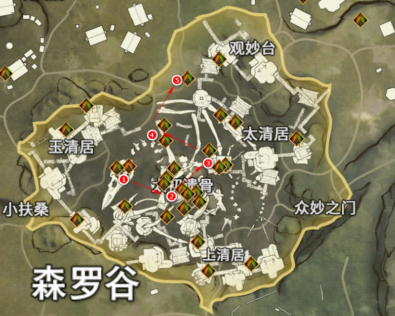 永劫无间全地图资源金堆绿堆路线推荐