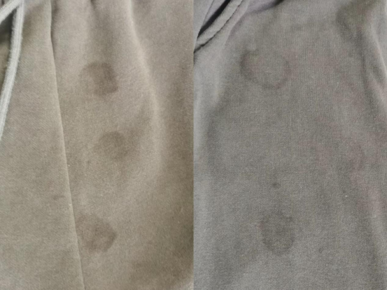 冬天的时候油渍弄到厚外套上了怎么洗干净啊?最好是不用洗整件衣服的办法!教你一招,顽固油渍也能轻松拿下!