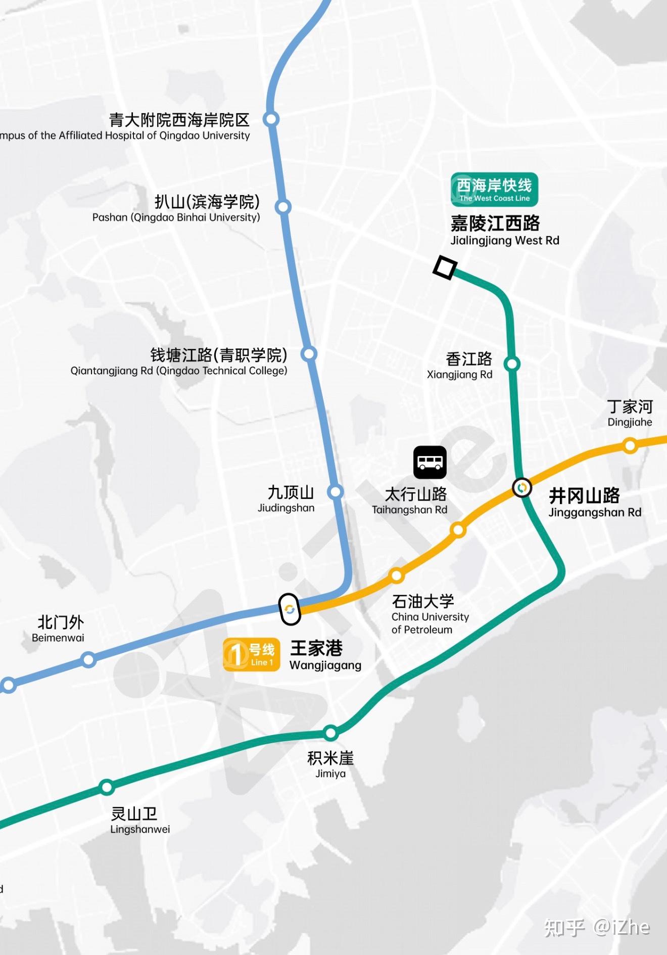 青岛地铁2028年线路规划示意图 - 知乎
