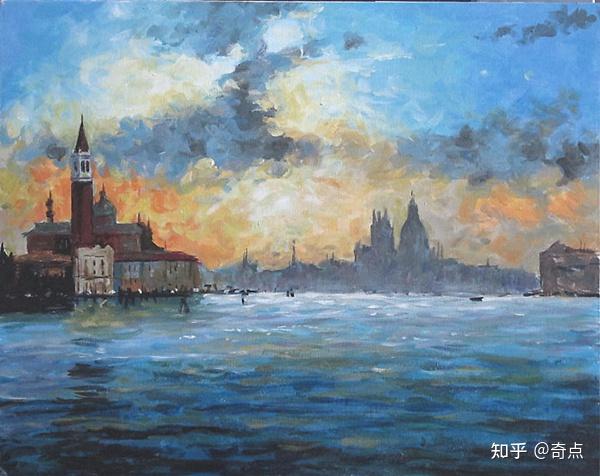 临摹几张油画感受世界风景的美