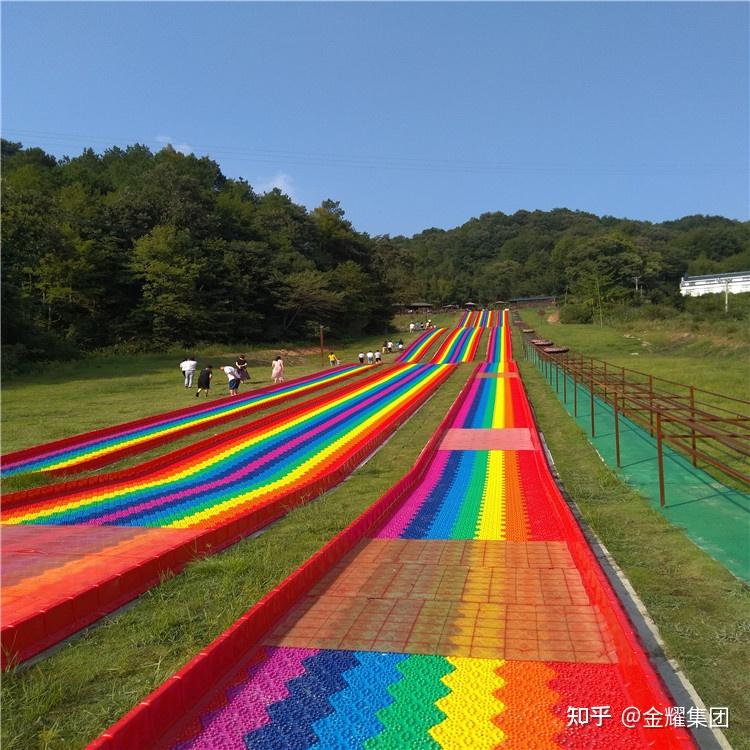 彩虹滑道建设 七彩滑道视频 七彩旱雪滑道 七彩滑道铺装 - 知乎