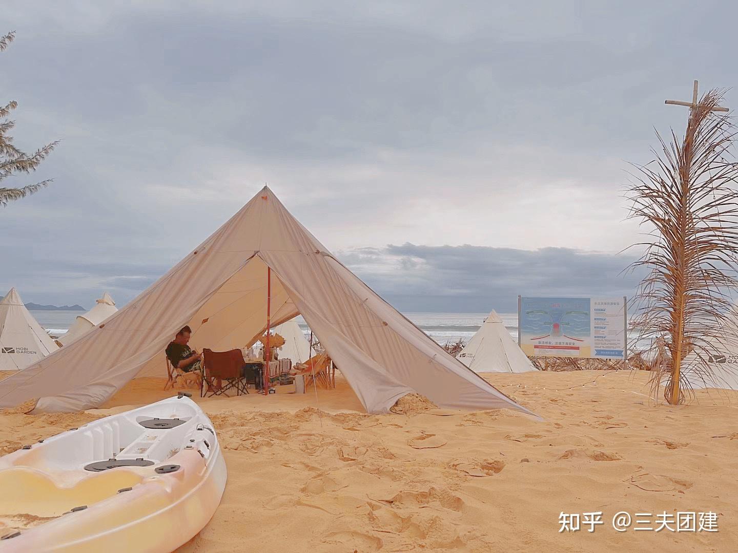 大沙沙滩露营图片