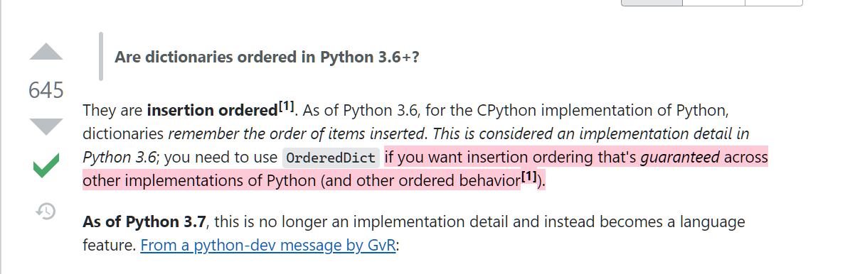 Order in python's dict and set - 知乎