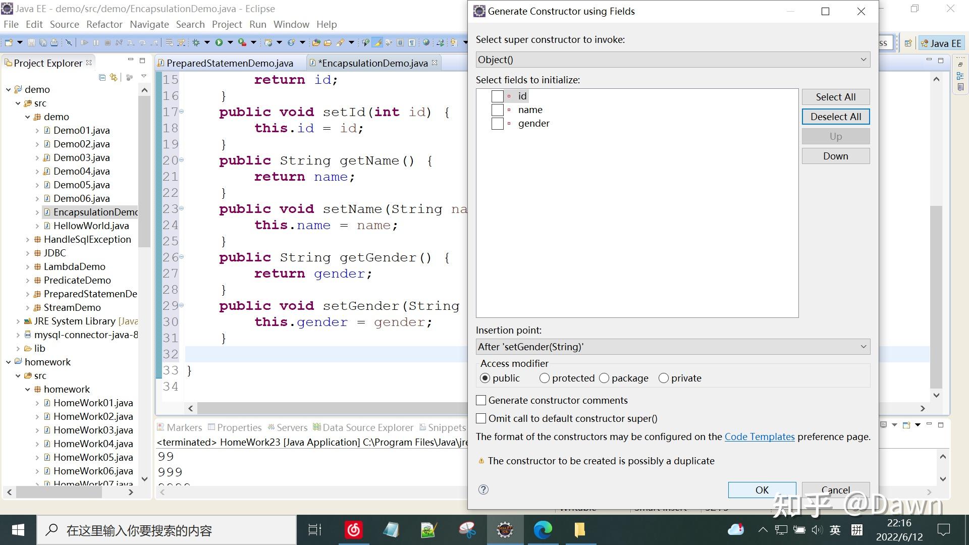 Java eclipse 