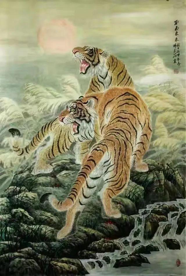 虎年说虎唐伯虎的落款晋昌唐寅