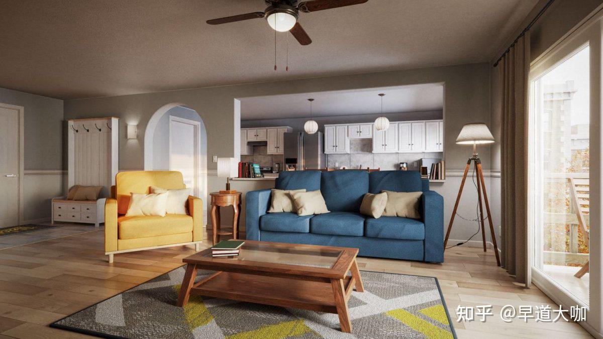 Blender公寓阁楼电竞房客厅室内场景3D模型资产 Kitbash3D – Apartment Interiors - 知乎