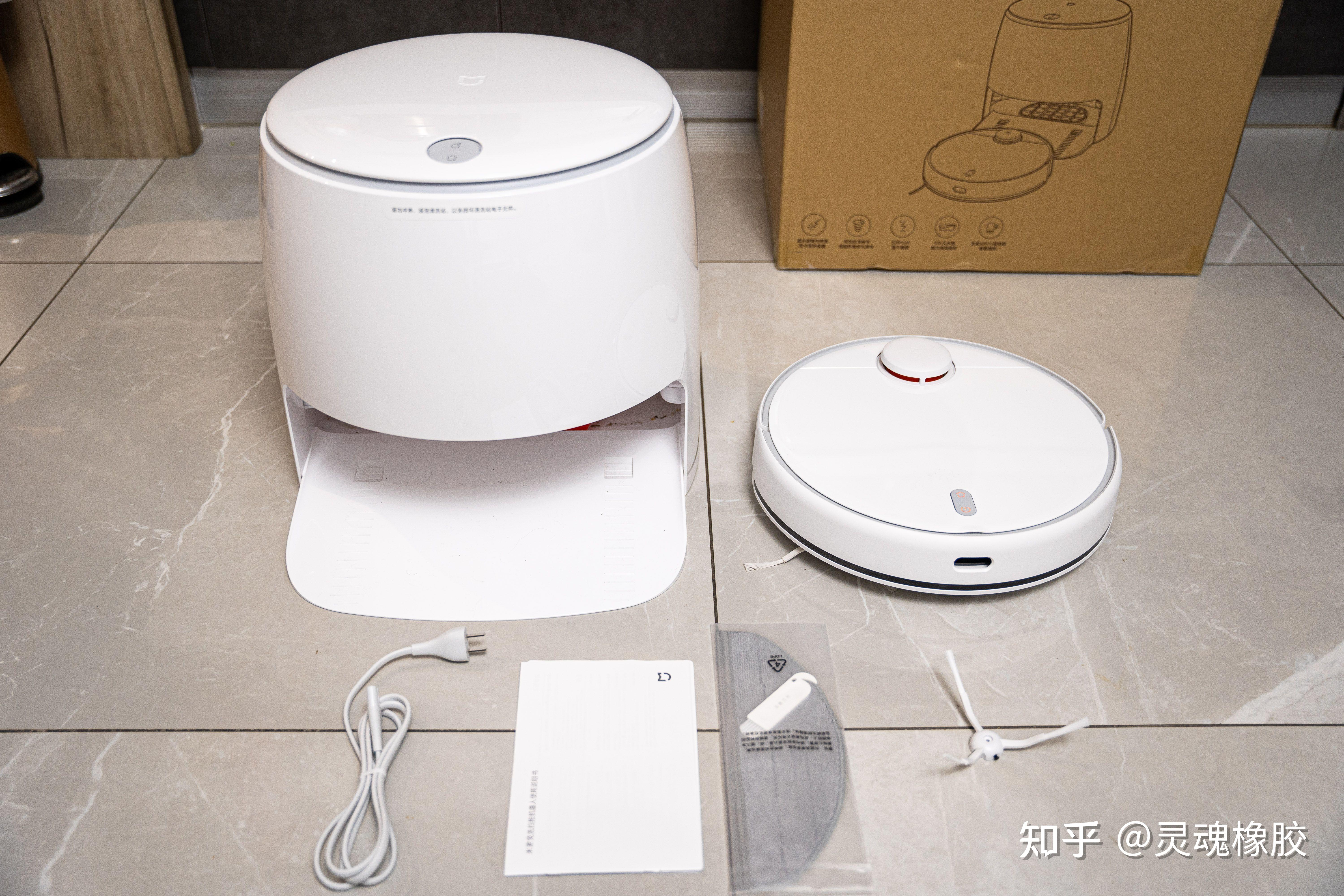 仿人手振动拖地更干净专业拖地米家免洗扫拖机器人使用体验分享