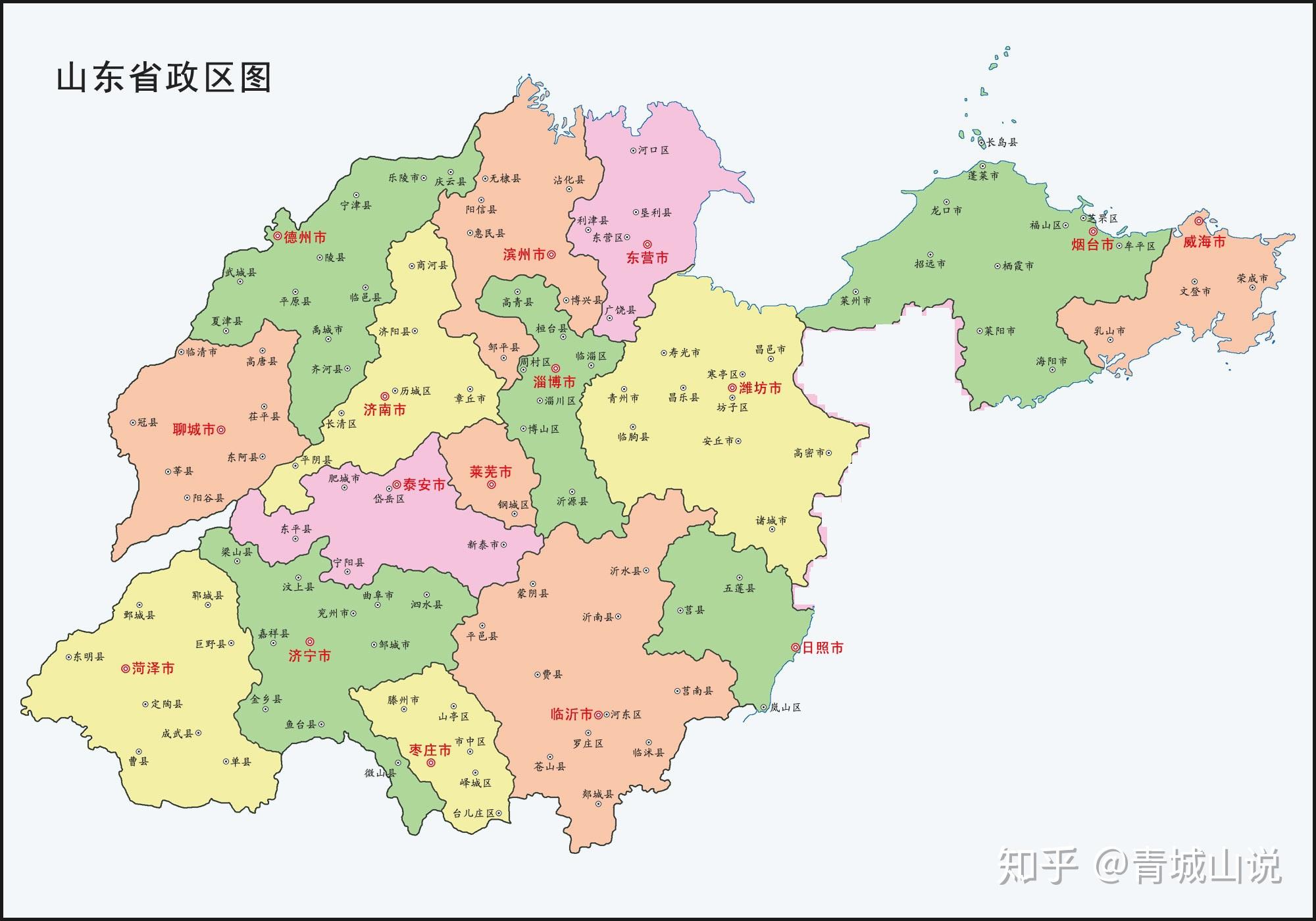 山东半岛地图图片