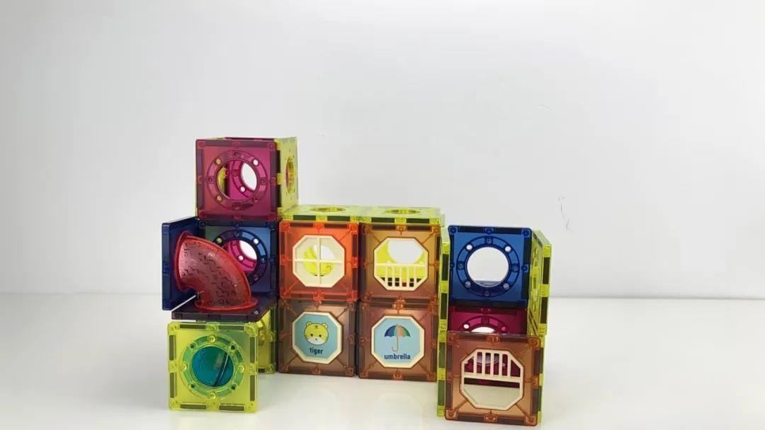 管道磁力片滑滑梯图文教程