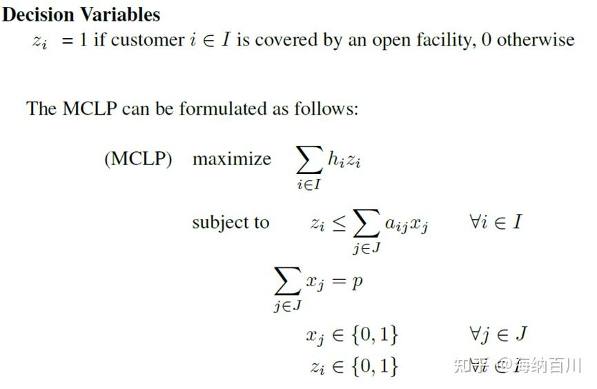 供应网络规划- MCLP - 知乎