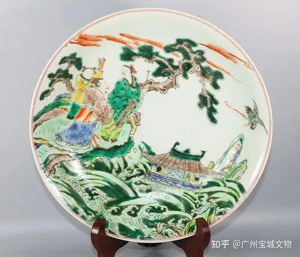 五彩瓷的出现与发展，五彩山水人物盘推荐- 知乎