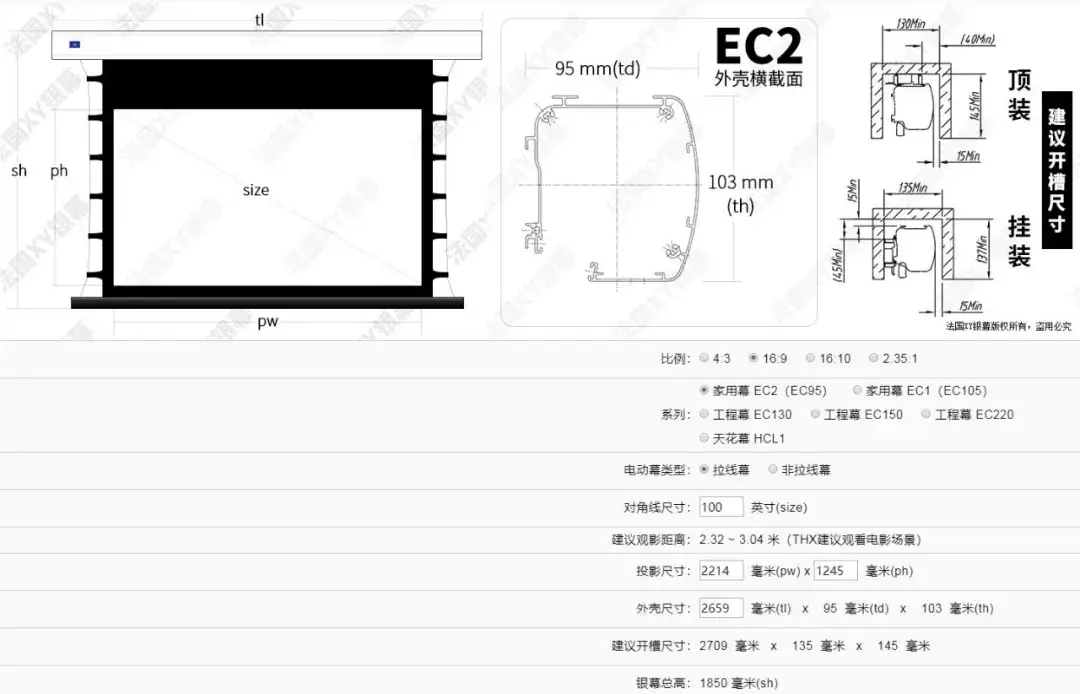 客厅影院能用多大投影幕看完秒懂