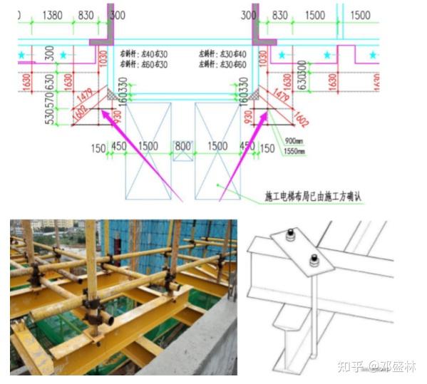 4,懸挑梁平面佈置圖深化過程中,局部出現