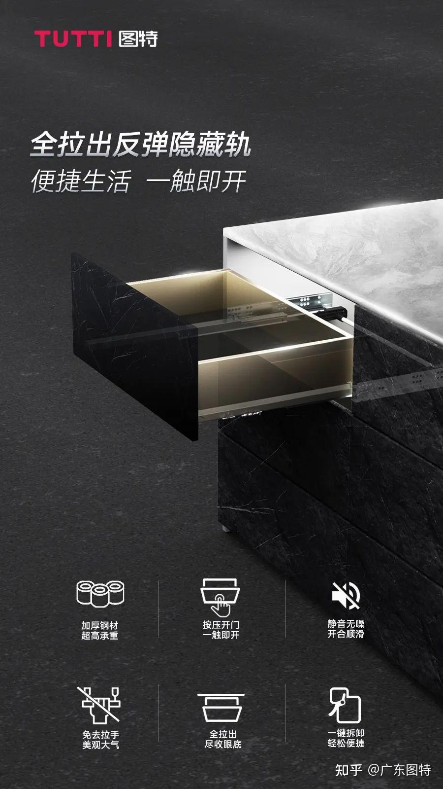 图特S33F1T反弹隐藏轨丨便捷生活 一触即开 - 知乎