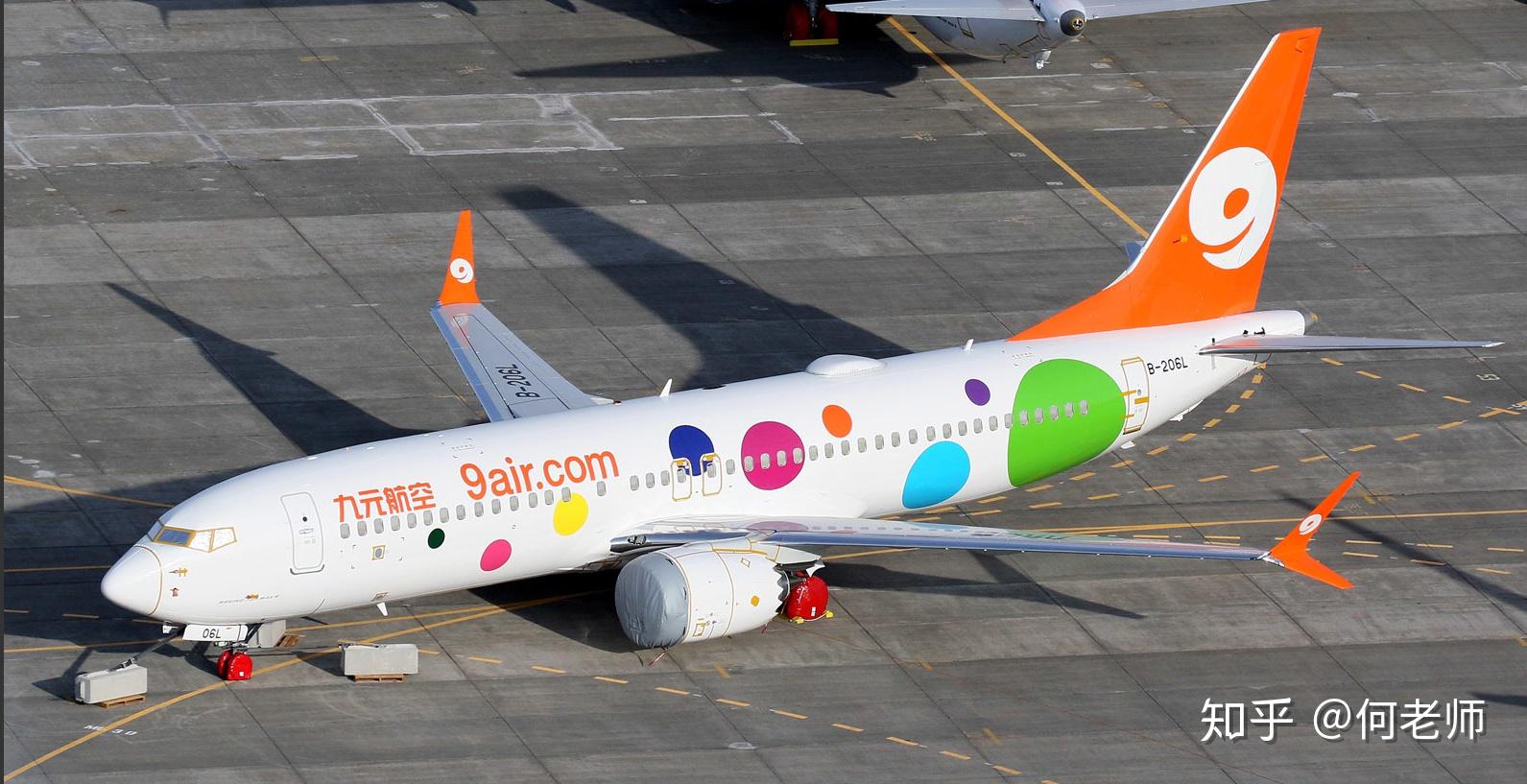 停飞封存中的九元航空737 max飞机