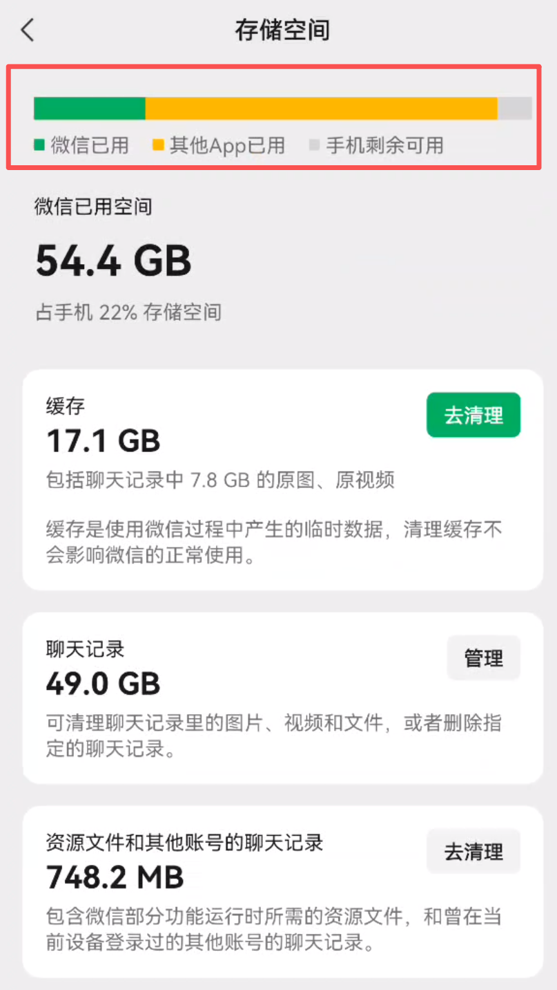 微信里最占内存的设置,关掉了手机就不卡顿了,节省几十个G丨教老人玩手机