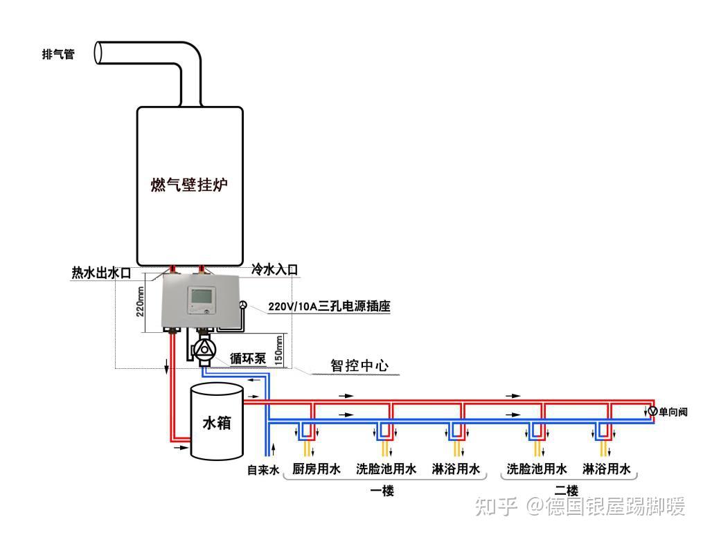 电热水器循环泵安装图图片