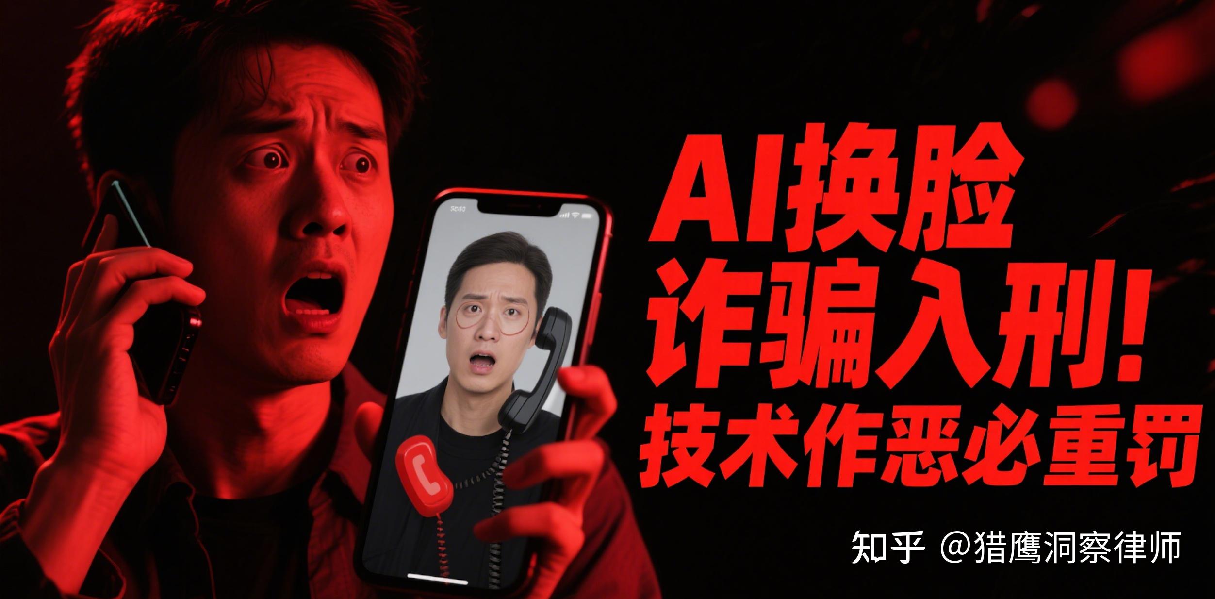 AI换脸诈骗入刑！全国首例“AI换脸+声纹”诈骗案告破，律师揭秘：技术作恶，如何重罚？ - 知乎