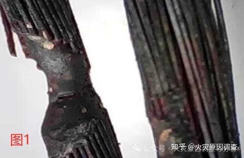4:在铜质多股软线的线端部形成短路熔珠时,与短路熔珠相连接的导线变