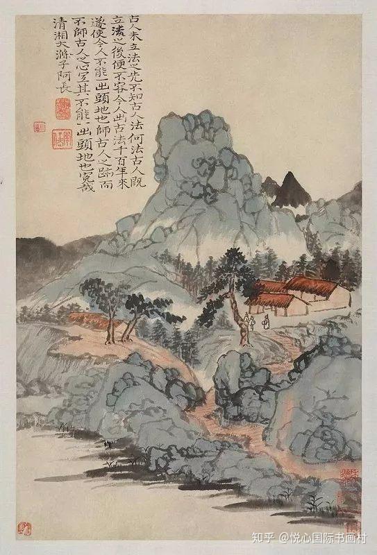 自然活泼,真实的情感特质,所谓登山观海,情满意溢,南朝画家王微在《叙