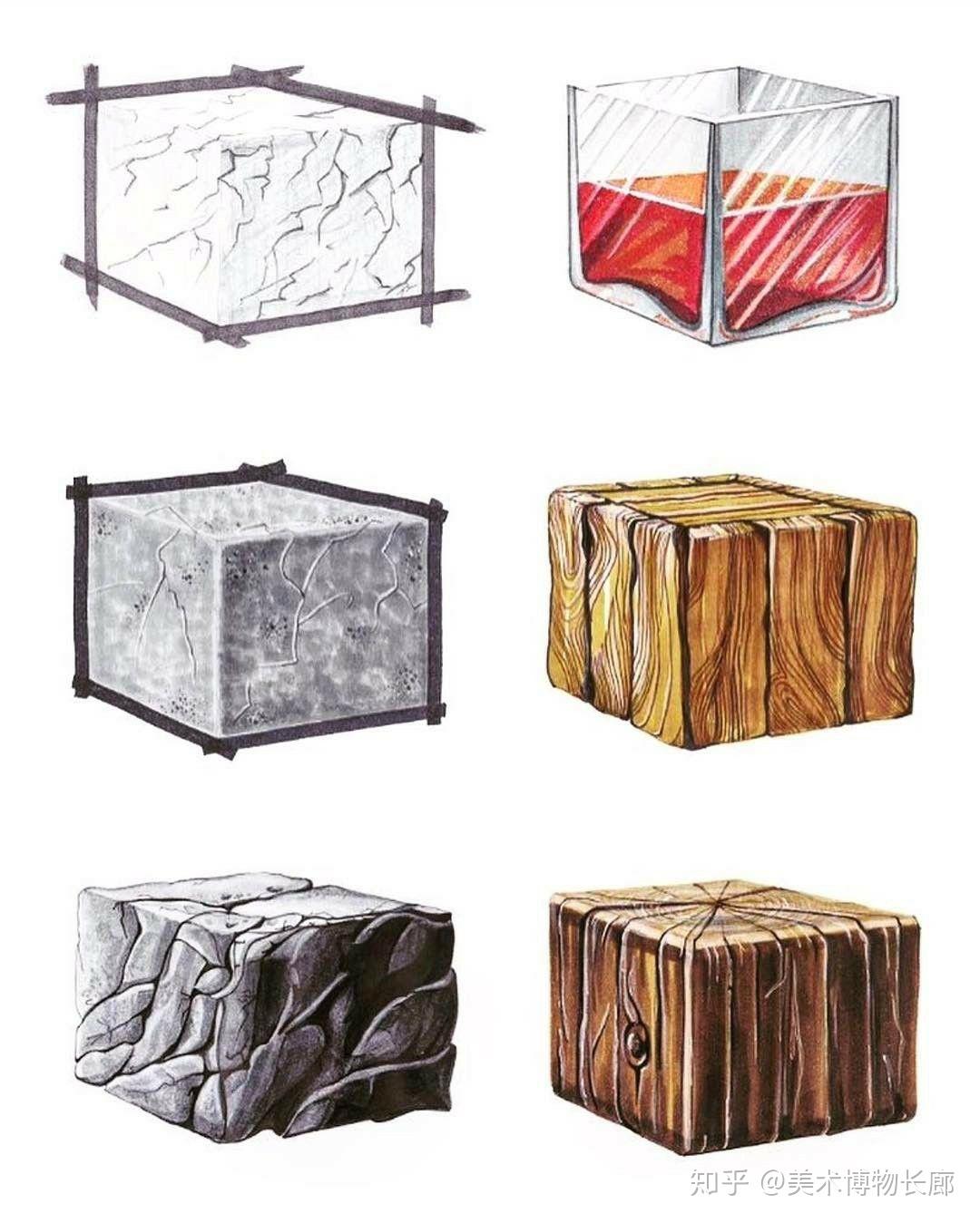 校考冲冲冲! 马克笔的质感表现 - 知乎