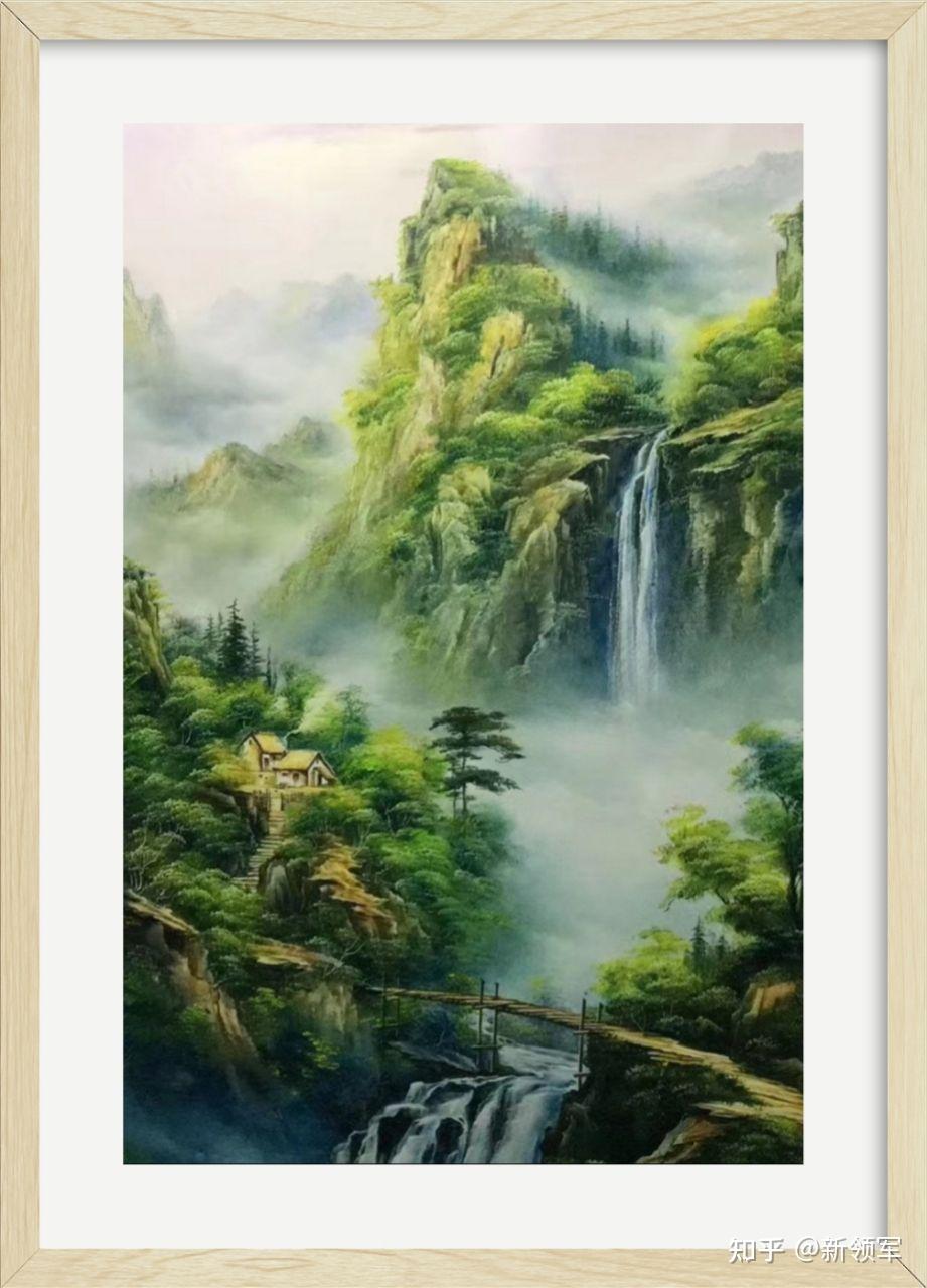 评画家梁颖的超写实山水风景画审美意蕴