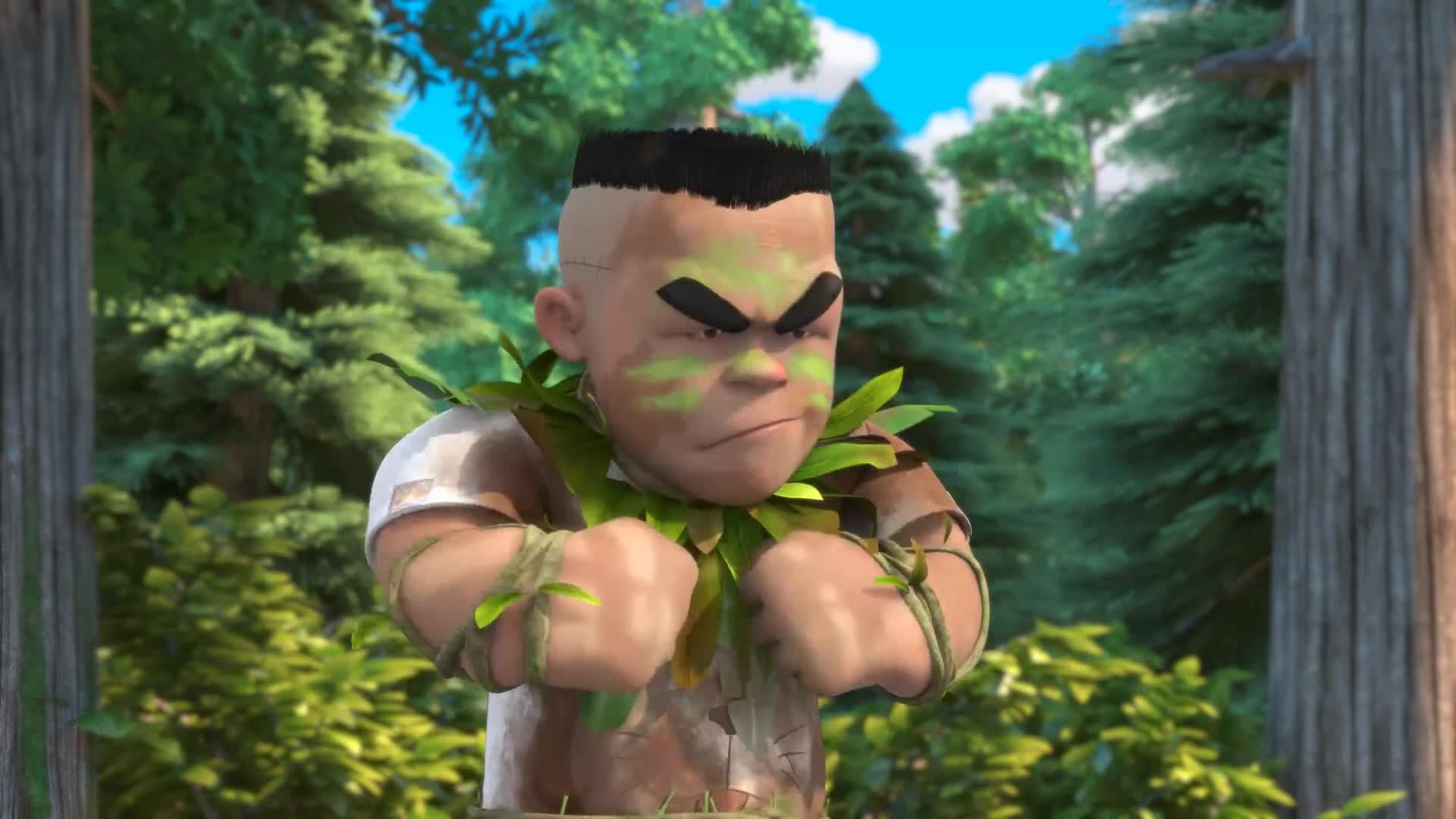 熊出没狗熊版的野人你见过吗这长长的头发健硕的体型