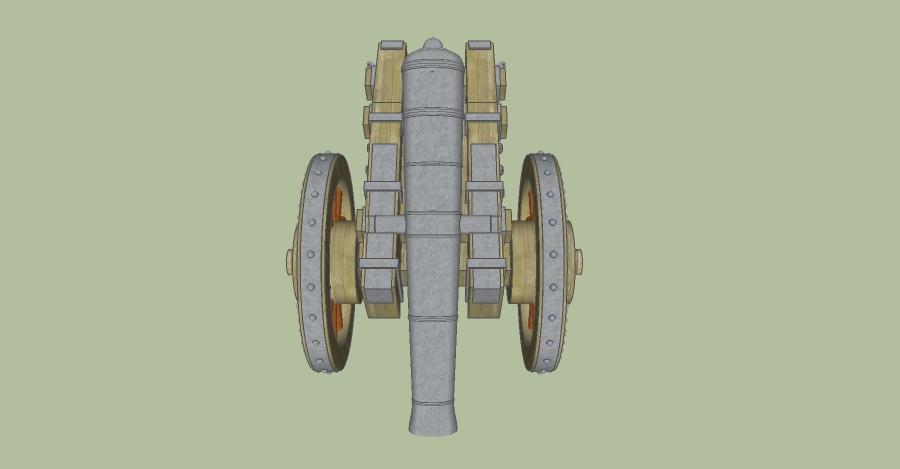 明代火炮炮车复原图何良焘天启年型守铳据镕铸椎击大小守铳尺量法守城